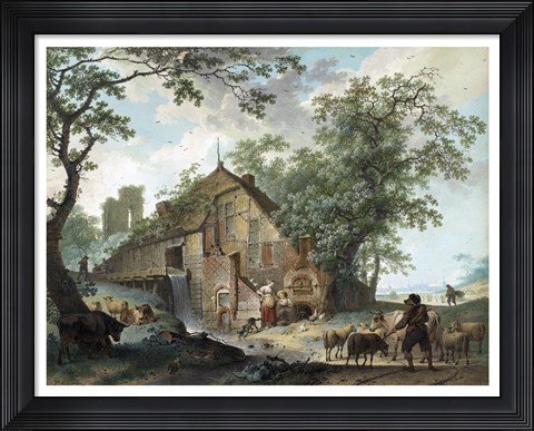 Framed Summer Scene Print
