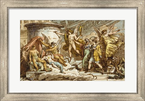 Framed Allegory on the Life of Canova Print