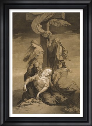 Framed Lamentation at the Foot of the Cross Print