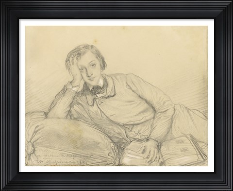 Framed Portrait of Raymond de Magnoncourt Print