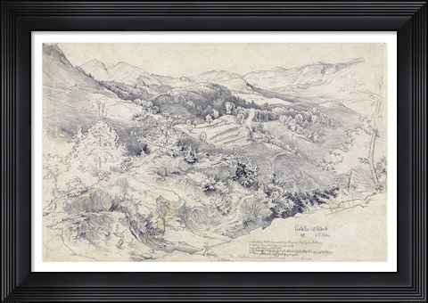 Framed View from Civitella Print