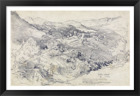 Framed View from Civitella Print