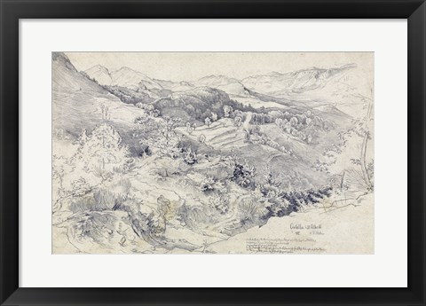 Framed View from Civitella Print
