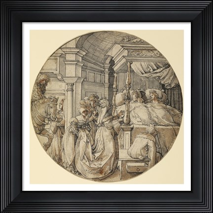 Framed Bridal Scene Print