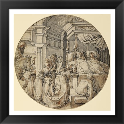 Framed Bridal Scene Print