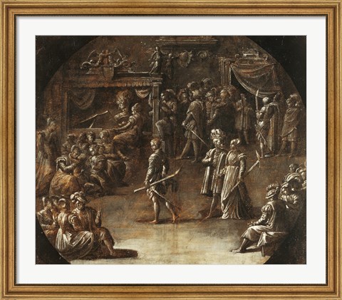 Framed Marriage of a Patrician Couple Print