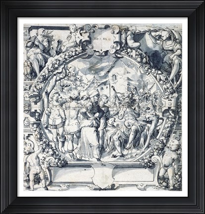 Framed Job on the Dung Heap Print