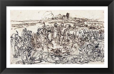 Framed Napoleon at the Battlefield of Eylau Print