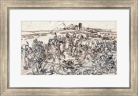 Framed Napoleon at the Battlefield of Eylau Print