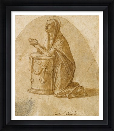 Framed Virgin Annunciate Print