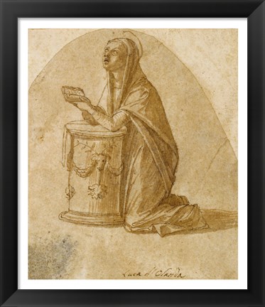 Framed Virgin Annunciate Print