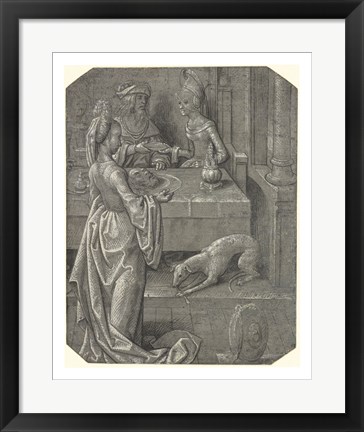 Framed Salome with the Head of John the Baptist Print