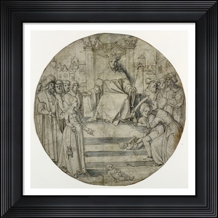Framed Judgment of Solomon Print