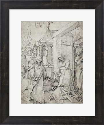 Framed Christ Taking Leave of His Mother Print