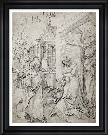 Framed Christ Taking Leave of His Mother Print