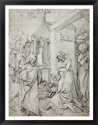 Framed Christ Taking Leave of His Mother Print