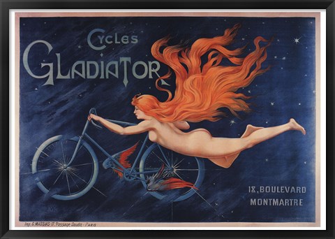 Framed Gladiator Cycles Print