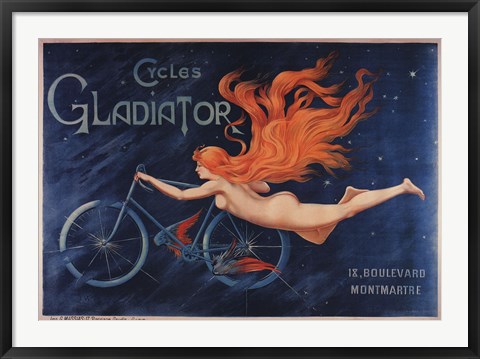 Framed Gladiator Cycles Print