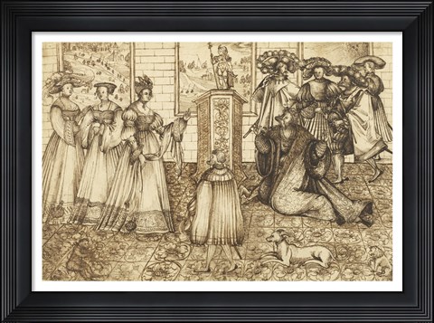 Framed Idolatry of Solomon Print