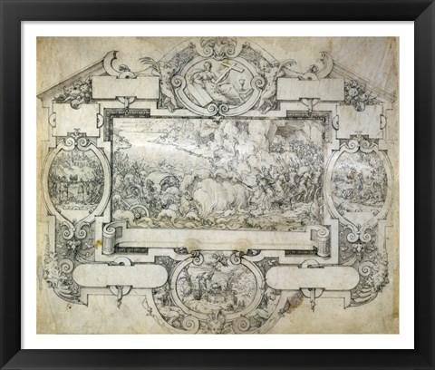 Framed Destruction of Pharoah&#39;s Army Print