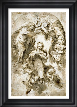 Framed Coronation of the Virgin Print