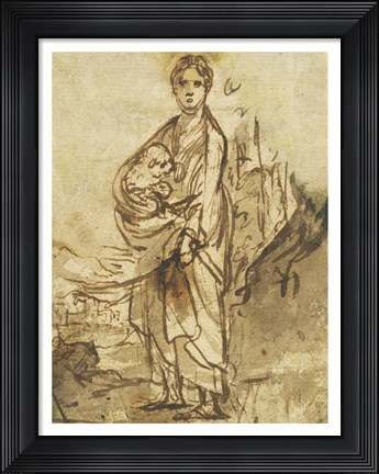 Framed Saint Agnes Print
