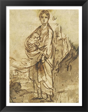 Framed Saint Agnes Print