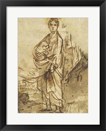 Framed Saint Agnes Print