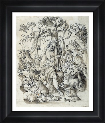 Framed Orpheus Charming the Animals Print