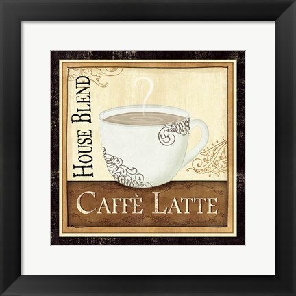 Framed Coffee and Cream I Print