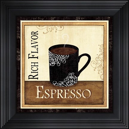 Framed Coffee and Cream III Print