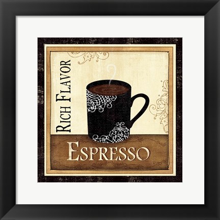 Framed Coffee and Cream III Print