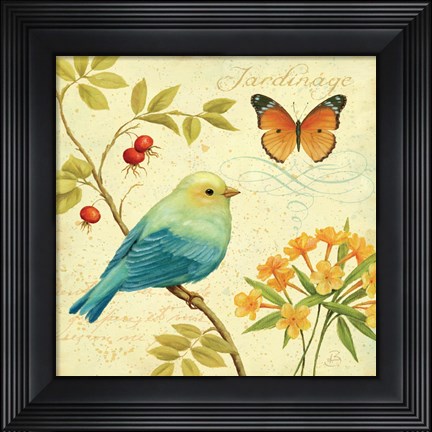 Framed Garden Passion I Print