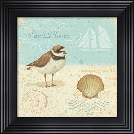 Framed Natural Seashore I Print