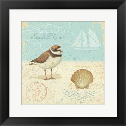 Framed Natural Seashore I Print