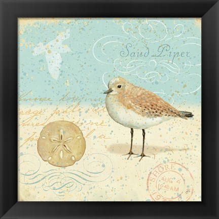 Framed Natural Seashore II Print