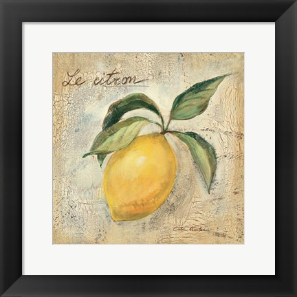 Framed Le Citron Print