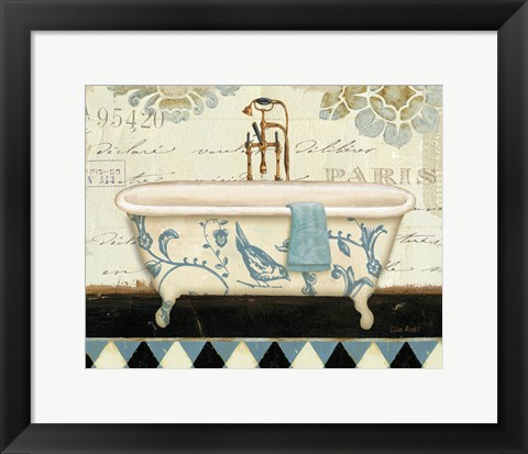 Framed Marche de Fleurs Bath II Print