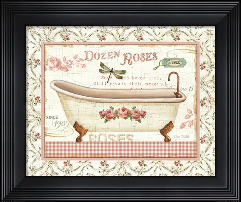 Framed Rose Garden IV Print
