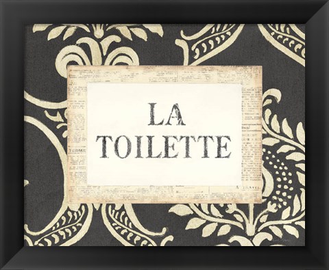 Framed La Toilette Print