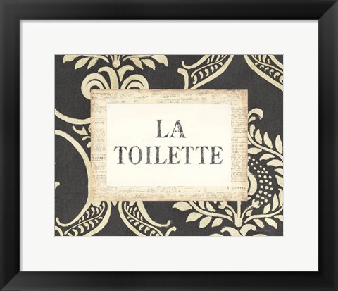 Framed La Toilette Print