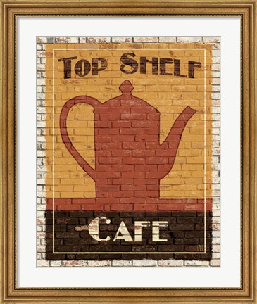 Framed Top Shelf Cafe Print