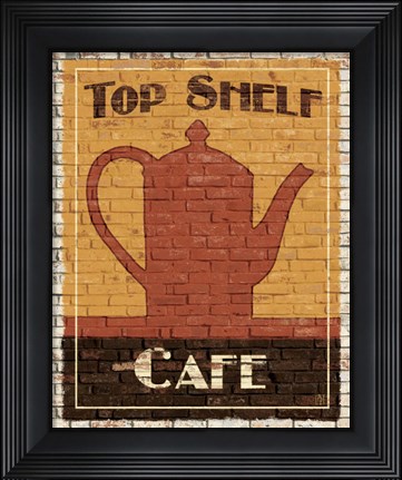 Framed Top Shelf Cafe Print