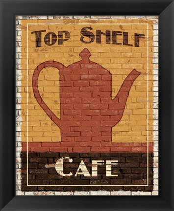 Framed Top Shelf Cafe Print