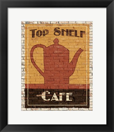 Framed Top Shelf Cafe Print