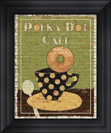 Framed Polka Dot Cafe Print