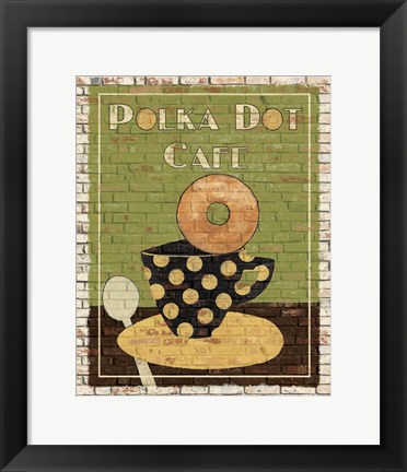 Framed Polka Dot Cafe Print