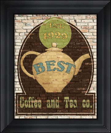 Framed Best Coffee and Tea Print