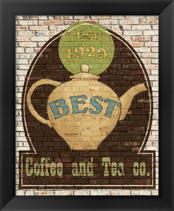 Framed Best Coffee and Tea Print