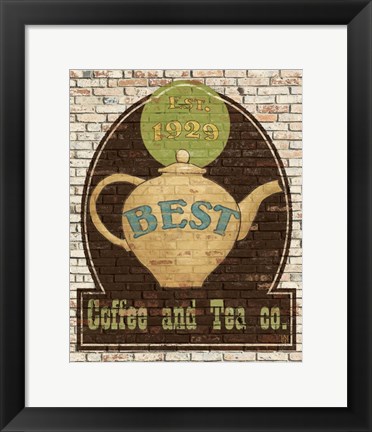 Framed Best Coffee and Tea Print